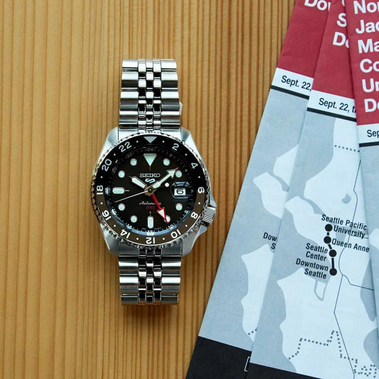 Montre SEIKO 5 Homme Sports Automatique GMT SSK001K1