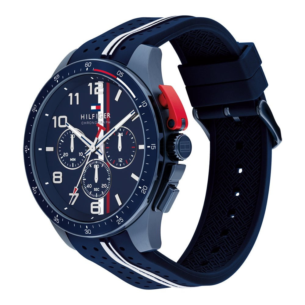 Montre TOMMY HILFIGER Homme Bank Chronographe en Silicone 1792169