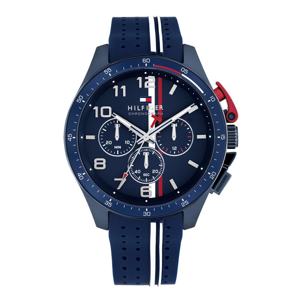 Montre TOMMY HILFIGER Homme Bank Chronographe en Silicone 1792169