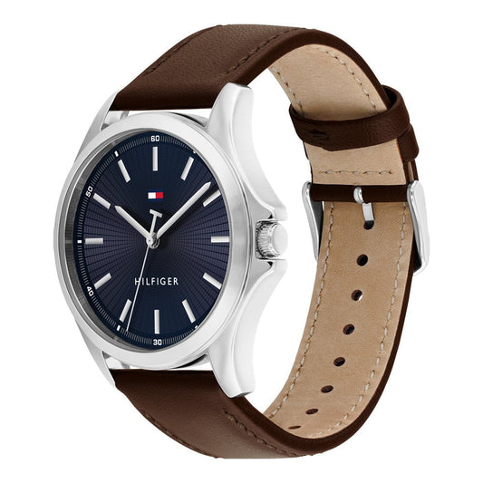 Montre TOMMY HILFIGER Homme Bruce en Cuir Marron 1710669