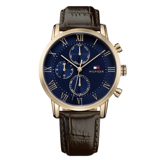 Montre TOMMY HILFIGER Homme Kane en Cuir Brun 1791399