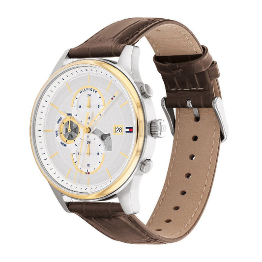 Montre TOMMY HILFIGER Homme Weston en Cuir Marron 1710501