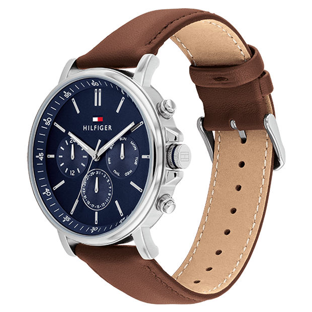 Montre TOMMY HILFIGER Homme Tyson en Cuir Marron 1710585