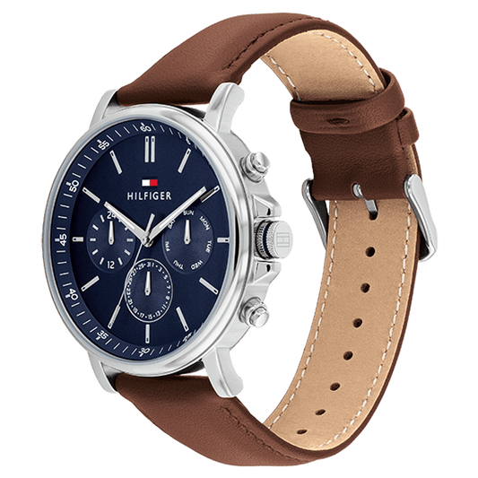 Montre TOMMY HILFIGER Homme Tyson en Cuir Marron 1710585