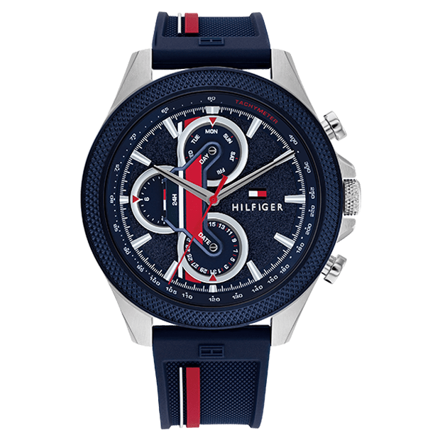 Montre TOMMY HILFIGER Homme Clark en Silicone Bleu 1792083